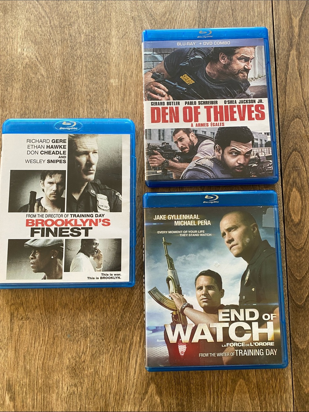Great Cop Movies: Den of Thieves and Brooklyn's Finest & End of Watch Blu-rays